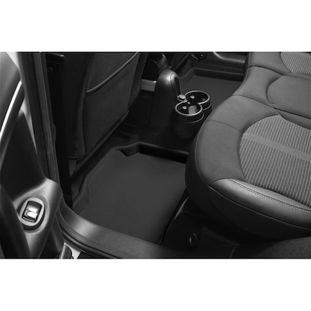 3D Maxpider Carbon Fiber Embossed Pattern Kagu Black 2nd Row for 2014-2017 Mini Hardtop 4-Door L1MN01521509